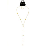 Mi Amore Y-Necklace Gold-Tone