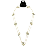 Mi Amore Long-Necklace Gold-Tone/Gray