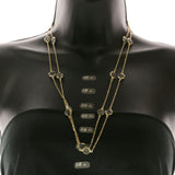 Mi Amore Long-Necklace Gold-Tone/Gray