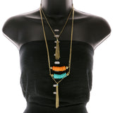 Mi Amore Long-Necklace Multicolor/Gold-Tone