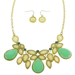 Mi Amore Necklace-Earring-Set Multicolor/Gold-Tone