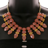 Mi Amore Necklace-Earring-Set Pink/Peach