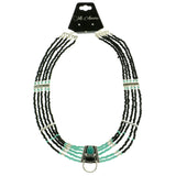 Mi Amore Necklace-Earring-Set Black/Green