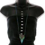 Mi Amore Necklace-Earring-Set Green/Dark-Silver