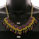 Mi Amore Necklace-Earring-Set Multicolor/Gold-Tone