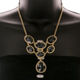 Mi Amore Multiple-Necklace-Set Black/Gold-Tone