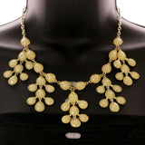 Mi Amore Necklace-Earring-Set Yellow/Gold-Tone