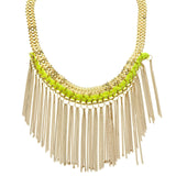 Mi Amore Statement-Necklace Gold-Tone/Green