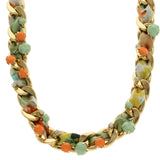 Mi Amore Fashion-Necklace Multicolor/Gold-Tone