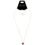 Mi Amore Pendant-Necklace Pink/Silver-Tone