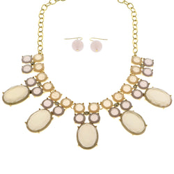 Mi Amore Necklace-Earring-Set Multicolor/Gold-Tone