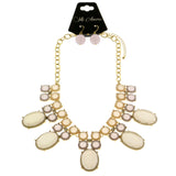 Mi Amore Necklace-Earring-Set Multicolor/Gold-Tone