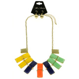 Mi Amore Necklace-Earring-Set Multicolor/Gold-Tone