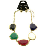 Mi Amore Necklace-Earring-Set Multicolor/Gold-Tone