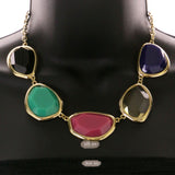 Mi Amore Necklace-Earring-Set Multicolor/Gold-Tone