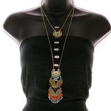 Mi Amore Necklace-Earring-Set Multicolor/Gold-Tone