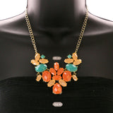 Mi Amore Necklace-Earring-Set Multicolor/Gold-Tone