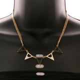 Mi Amore Necklace-Earring-Set Black/White