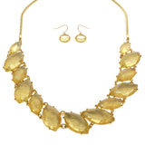 Mi Amore Necklace-Earring-Set Gold-Tone