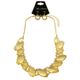 Mi Amore Necklace-Earring-Set Gold-Tone