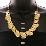 Mi Amore Necklace-Earring-Set Gold-Tone