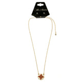 Mi Amore Fashion-Necklace Red/Gold-Tone