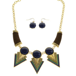 Mi Amore Necklace-Earring-Set Multicolor/Gold-Tone