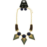 Mi Amore Necklace-Earring-Set Multicolor/Gold-Tone