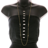 Mi Amore Long-Necklace Black/Gold-Tone