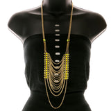 Mi Amore Necklace-Earring-Set Yellow/Green