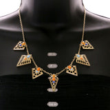 Mi Amore Necklace-Earring-Set Multicolor/Gold-Tone