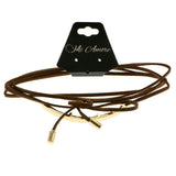 Mi Amore Choker-Necklace Brown/Gold-Tone