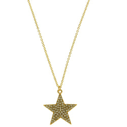Mi Amore Star Pendant-Necklace Gold-Tone