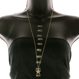 Mi Amore Star Pendant-Necklace Gold-Tone