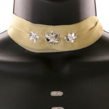 Mi Amore Choker-Necklace Tan/Silver-Tone