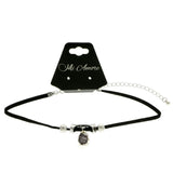 Mi Amore Choker-Necklace Purple/Silver-Tone