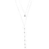 Mi Amore Star Layered-Necklace Silver-Tone