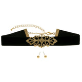 Mi Amore Necklace-Earring-Set Gold-Tone/Black