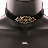 Mi Amore Necklace-Earring-Set Gold-Tone/Black