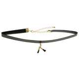 Mi Amore Choker-Necklace Black/Gold-Tone