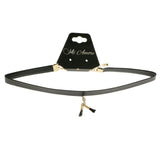 Mi Amore Choker-Necklace Black/Gold-Tone