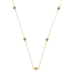 Mi Amore Long-Necklace Gold-Tone