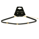 Mi Amore Star Necklace-Earring-Set Black/Gold-Tone