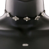 Mi Amore Choker-Necklace Silver-Tone/Black