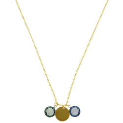 Mi Amore Pendant-Necklace Gold-Tone/Blue