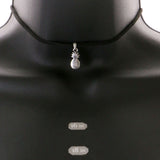 Mi Amore Pineapple Choker-Necklace Black/Silver-Tone