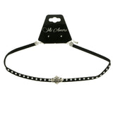 Mi Amore Choker-Necklace Silver-Tone/Black