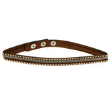 Mi Amore Choker-Necklace Brown/Silver-Tone