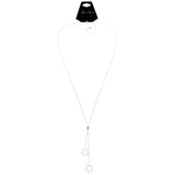 Mi Amore Flower Long-Necklace Silver-Tone