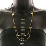 Mi Amore Layered-Necklace Gold-Tone/Black